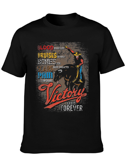 Cowboy Victory T-Shirt: Blood Bruises Bones & Scars
