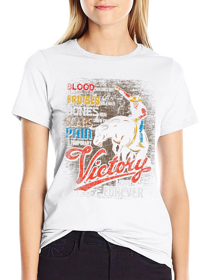 Cowboy Victory T-Shirt: Blood Bruises Bones & Scars