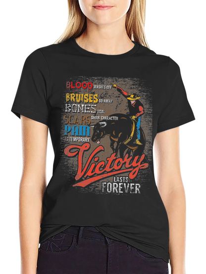 Cowboy Victory T-Shirt: Blood Bruises Bones & Scars