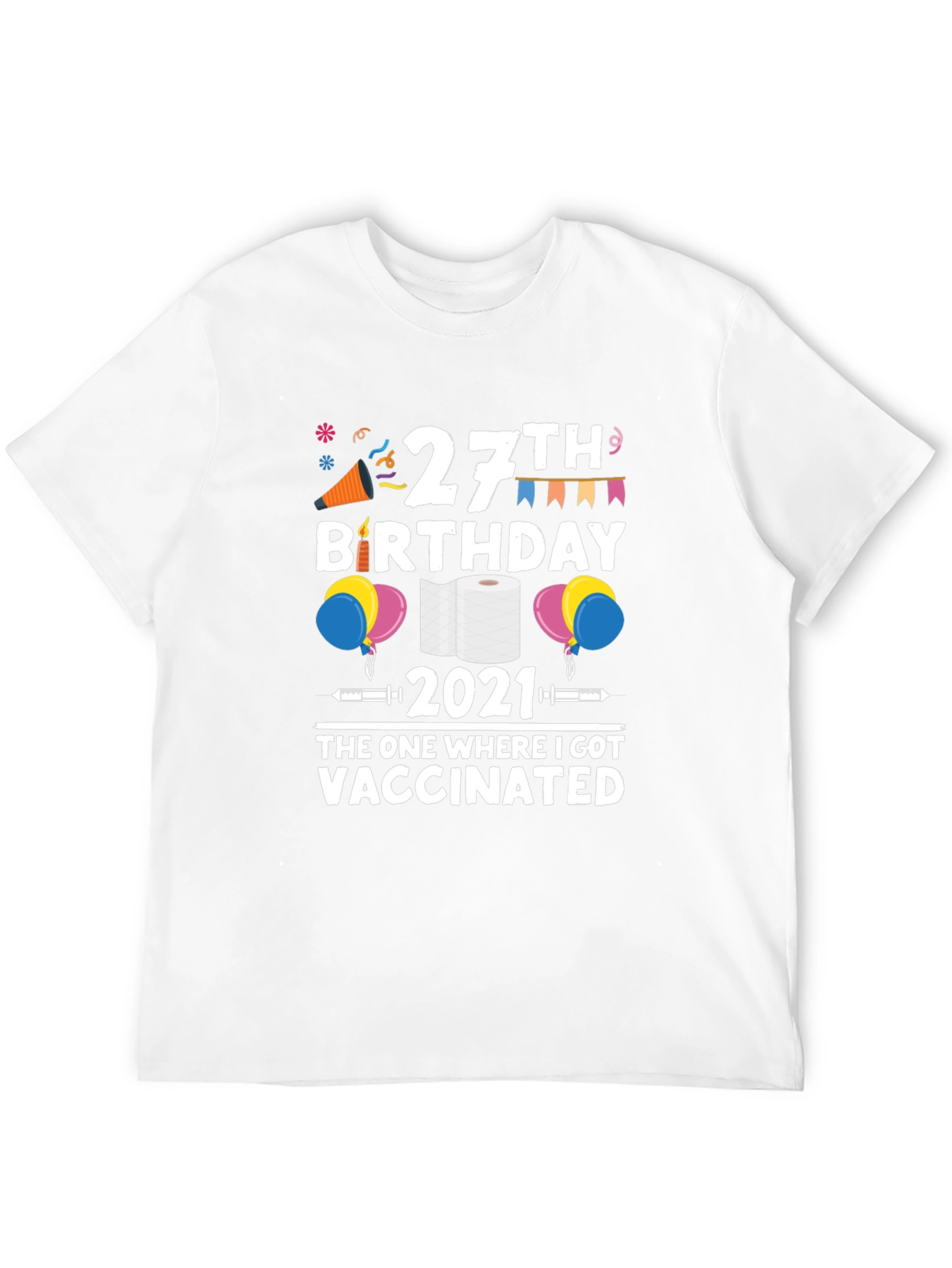 27th Birthday 2021 Vaccinated T-Shirt