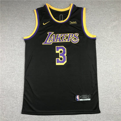 Men's Los Angeles Lakers Anthony Davis Black 2020/21 Swingman Player Jerseys