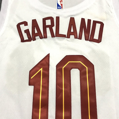 Men's Cleveland Cavaliers Darius Garland #10 White Swingman Jerseys - Association Edition