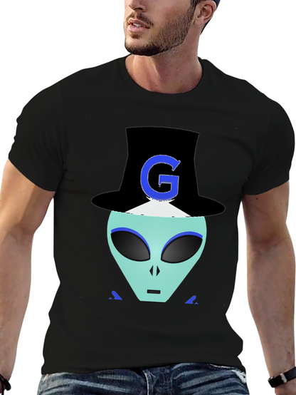Alien G Top Hat Black T-Shirt
