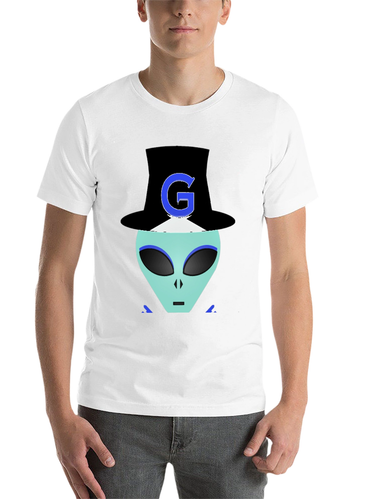 Alien G Top Hat Black T-Shirt