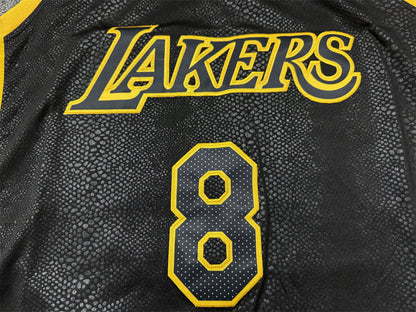 Men's Los Angeles Lakers Kobe Bryant #8-24 Black Swingman Jerseys