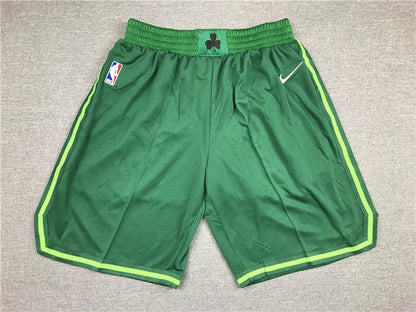 Men's Boston Celtics Green Basketball Retro Shorts1