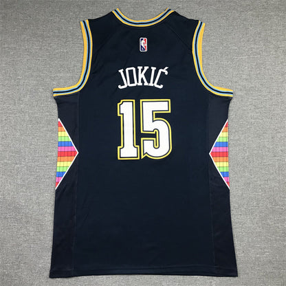 Men's Denver Nuggets Nikola Jokic Navy 2021/22 Swingman Jerseys - City Edition
