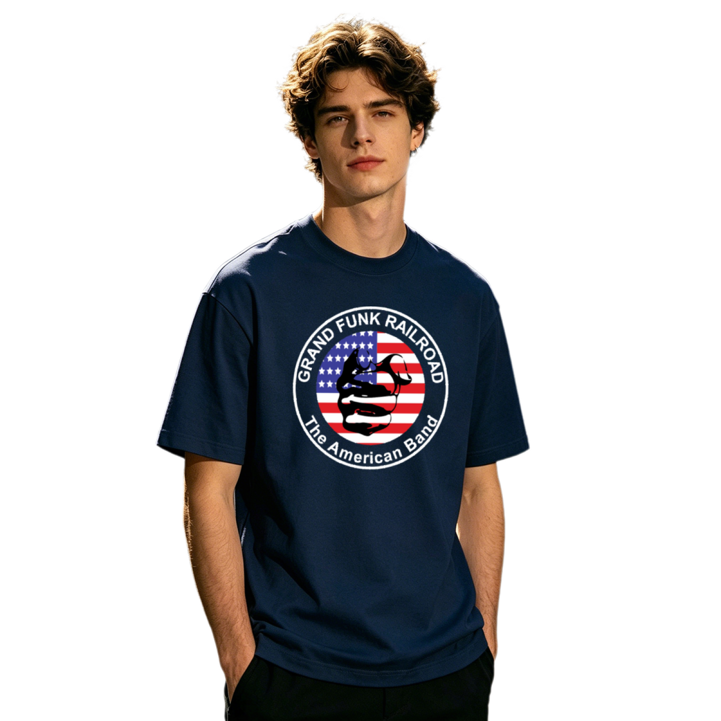 Men's Funny Retro Biker Skull Motorcycle Classic Graphic T-Shirt