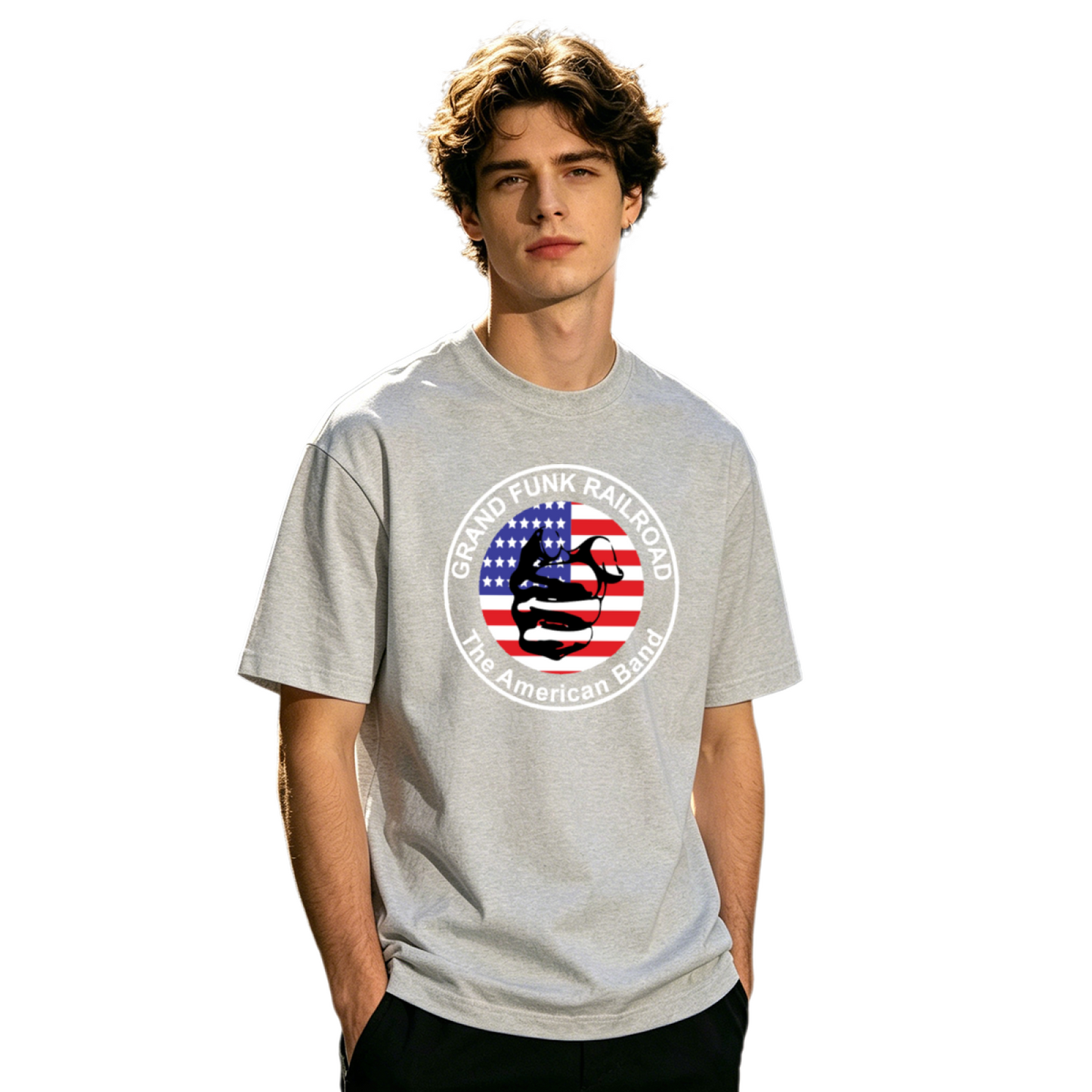 Men's Funny Retro Biker Skull Motorcycle Classic Graphic T-Shirt