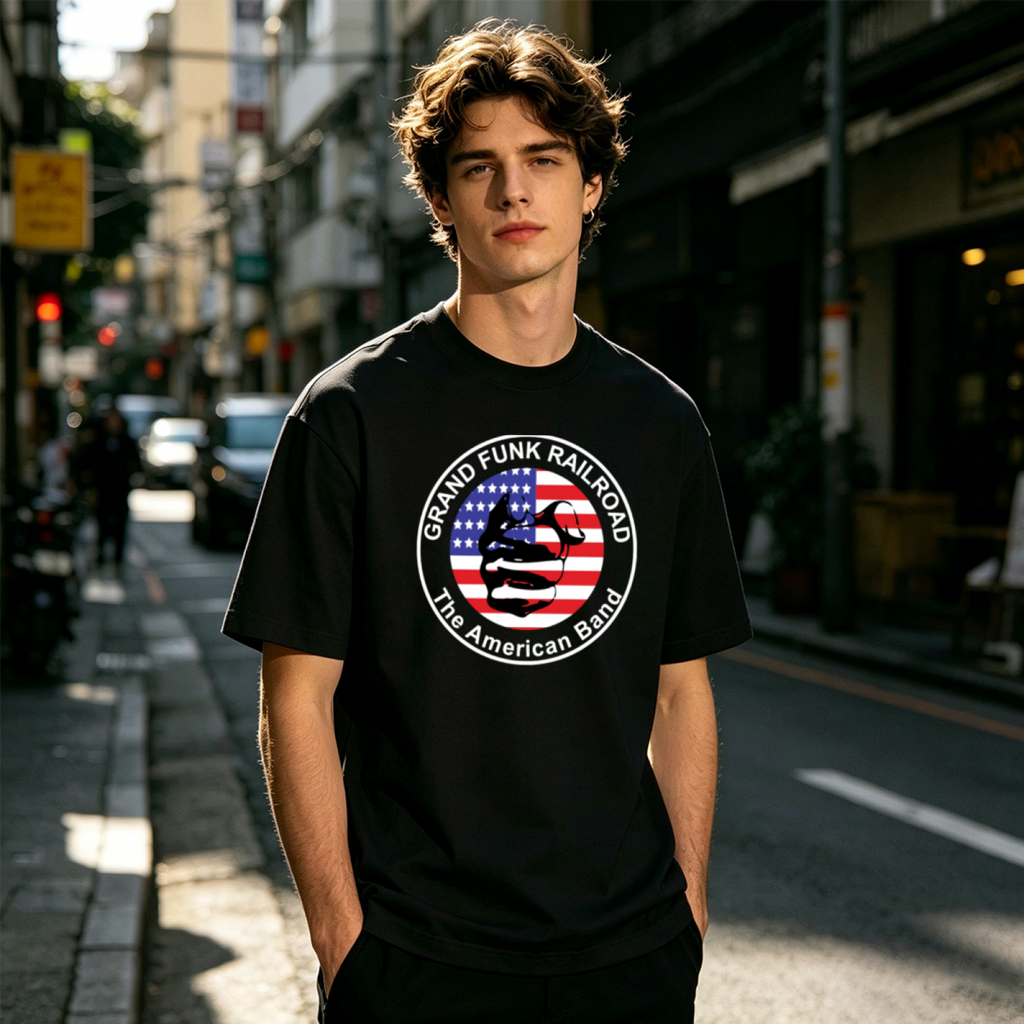 Men's Funny Retro Biker Skull Motorcycle Classic Graphic T-Shirt
