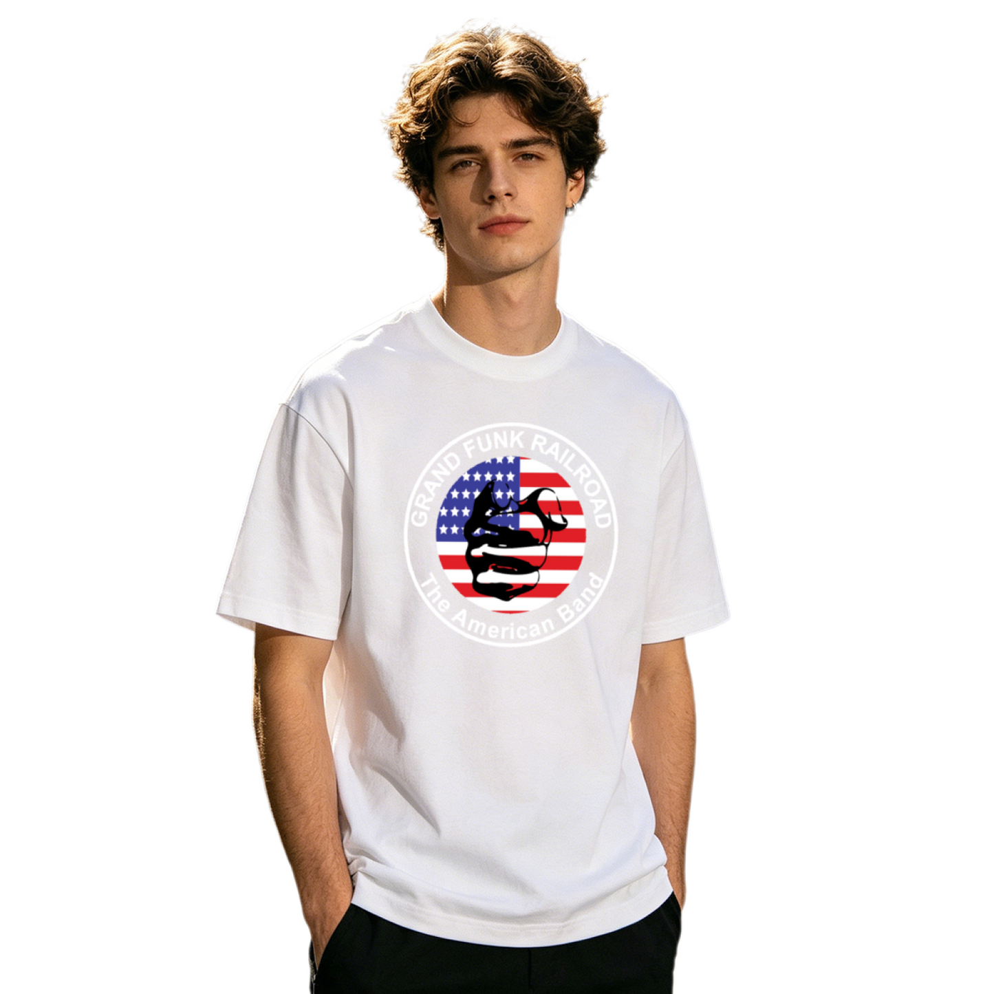 Men's Funny Retro Biker Skull Motorcycle Classic Graphic T-Shirt