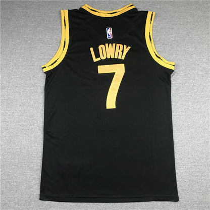 Men's Toronto Raptors Kyle Lowry #7 Black Replica Player Jerseys