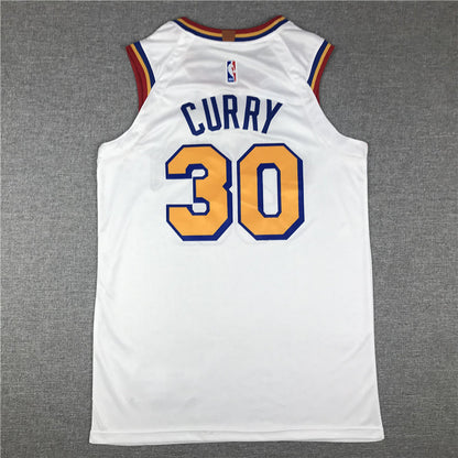 Men's Golden State Warriors Stephen Curry #30 White Classic Player Jerseys