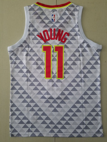 Men's Atlanta Hawks Trae Young #11 White Swingman Player Jerseys