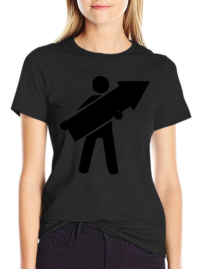 Arrow Carrier Black T-Shirt - Humorous Graphic Tee