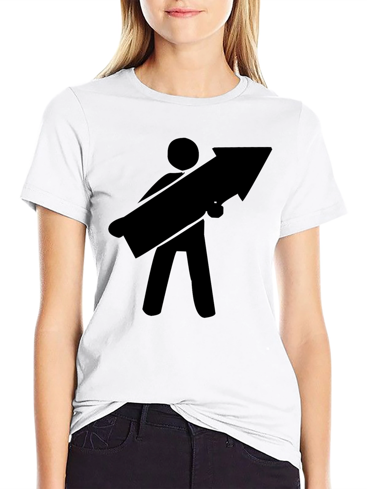 Arrow Carrier Black T-Shirt - Humorous Graphic Tee