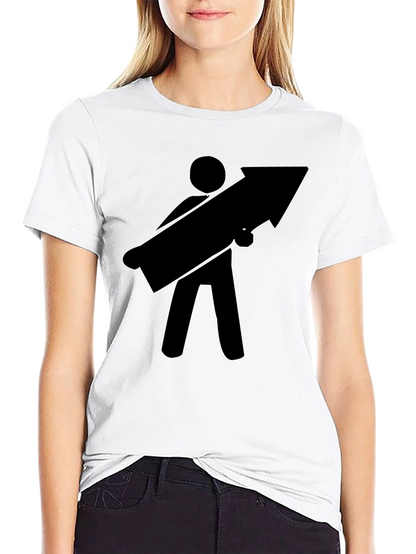 Arrow Carrier Black T-Shirt - Humorous Graphic Tee