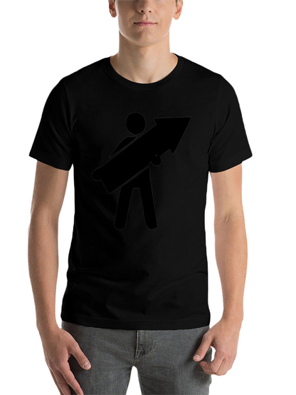 Arrow Carrier Black T-Shirt - Humorous Graphic Tee