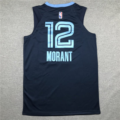 Men's Memphis Grizzlies Ja Morant #12 Navy Replica Fast Break Jerseys