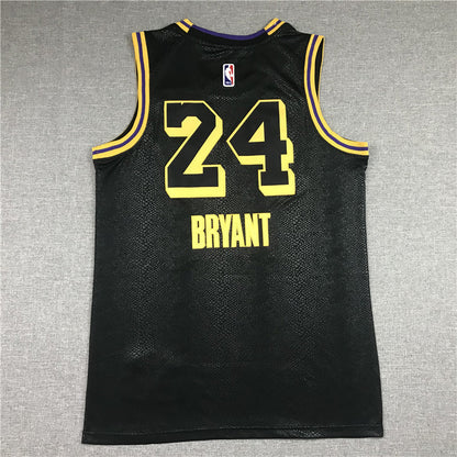 Men's Black mamba Los Angeles Lakers Kobe Bryant #24 Jerseys peach heart