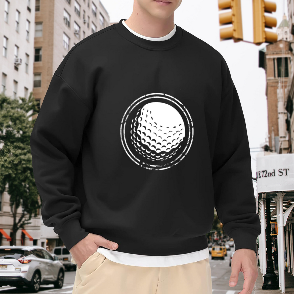 Mind Over Matter Powerful Motivational Slogan Crewneck Sweatshirt