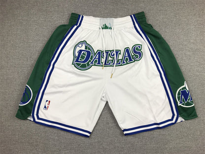 Men's Dallas Mavericks White City Edition Basketball Shorts1