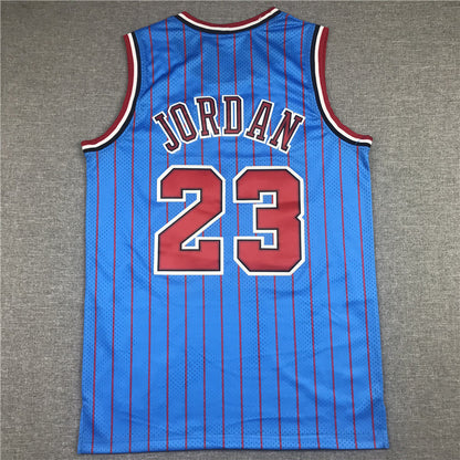 Men's Chicago Bulls Michael Jordan #23 Blue Hardwood Classics Authentic Jerseys