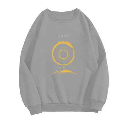 Minimalist Dune Arrakis Sun Desert Graphic Crewneck Sweatshirt