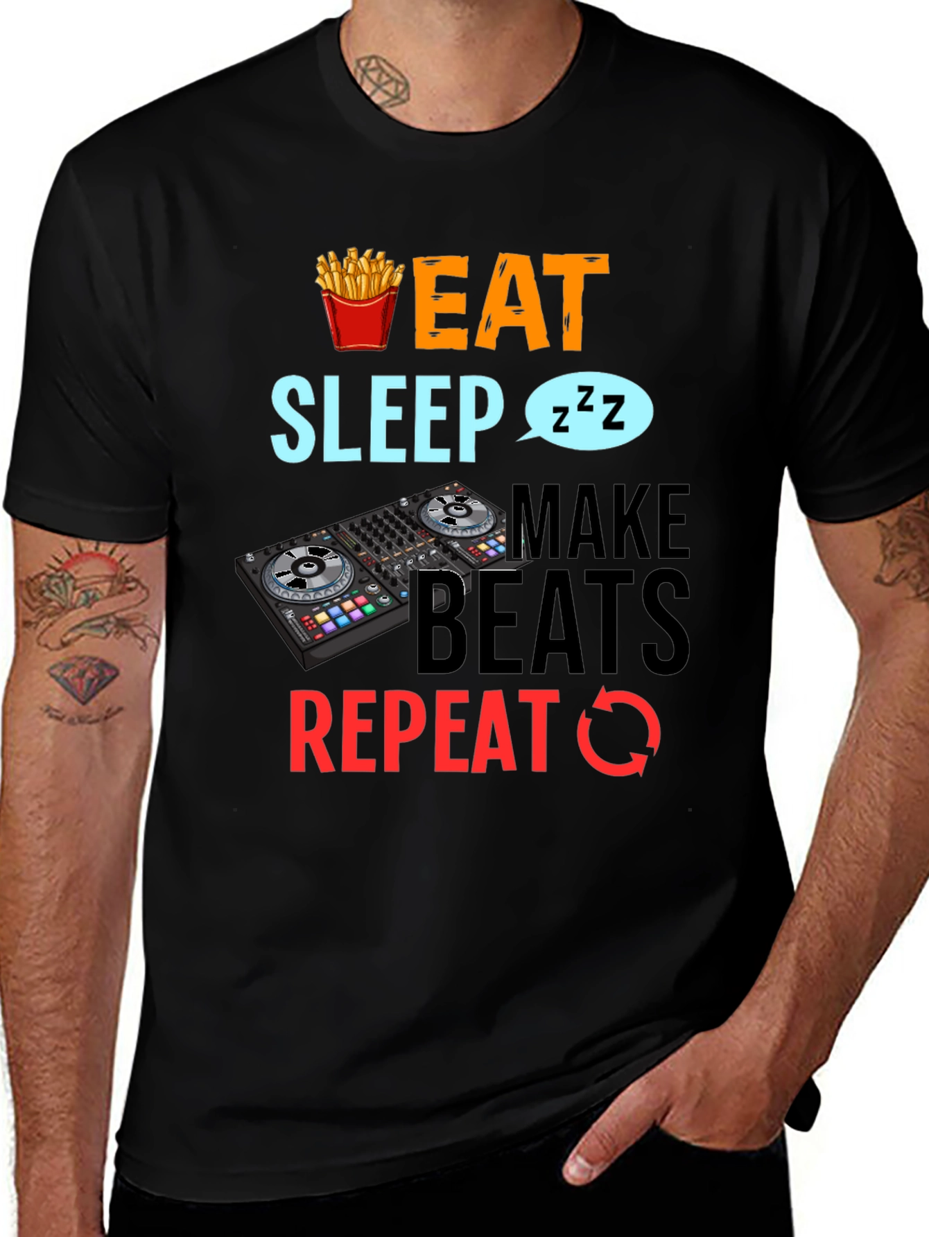 Eat Sleep Make Beats DJ T-Shirt