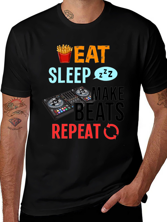 Eat Sleep Make Beats DJ T-Shirt