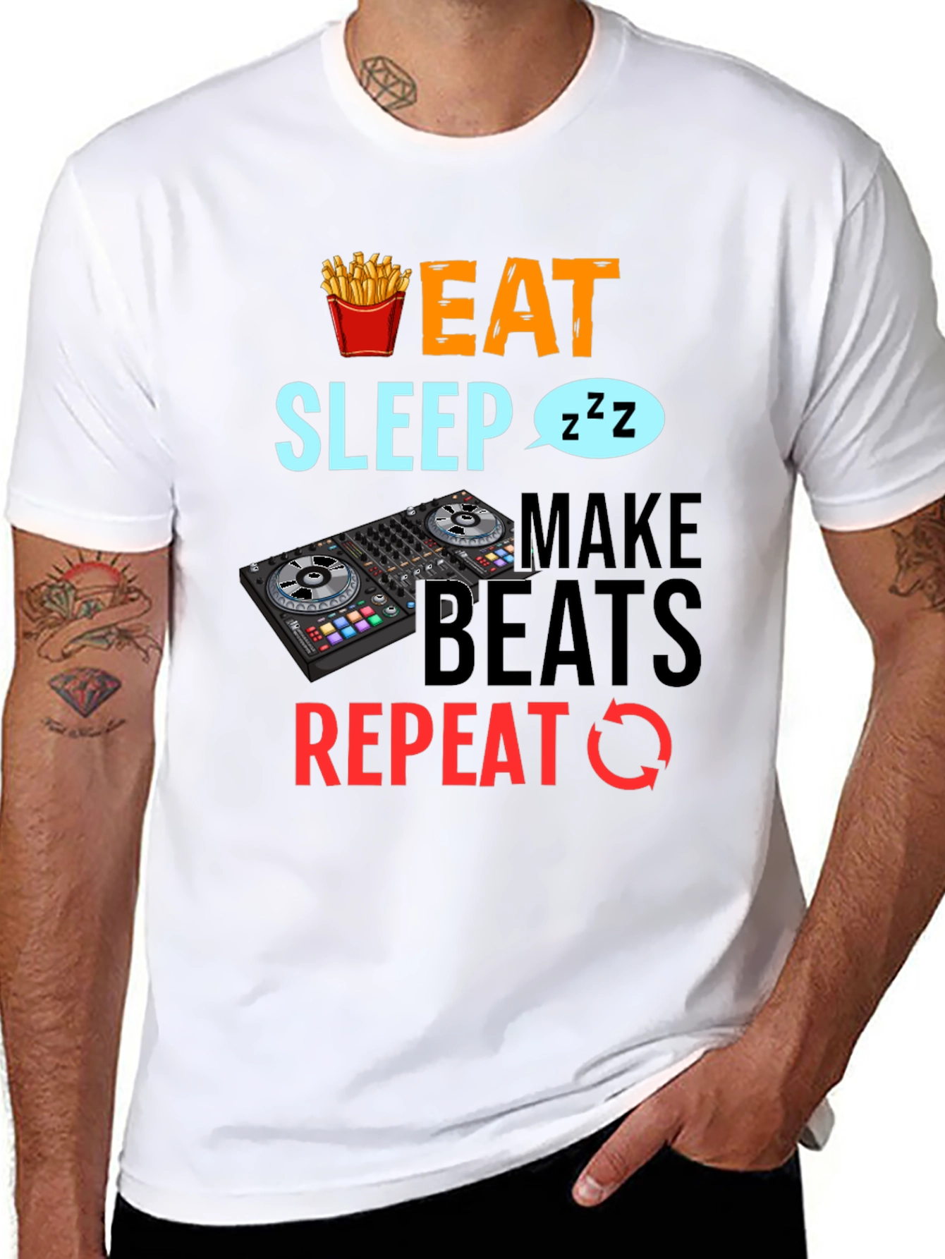 Eat Sleep Make Beats DJ T-Shirt