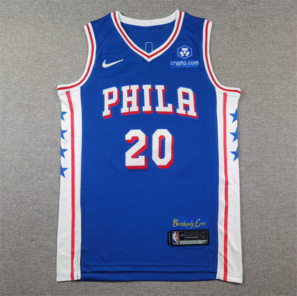 Men's Philadelphia 76ers Jared McCain #20 Royal Swingman Jerseys - Icon Edition