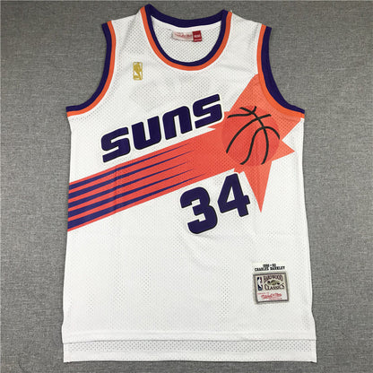 Men's Phoenix Suns Charles Barkley #34 NBA White 1992-93 Swingman Jerseys
