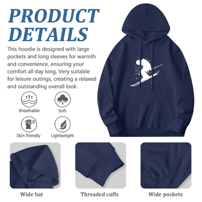 Vintage Motorcycle Rider Biker Graphic Hoodie, Men Comfort Bike Sweatshirt