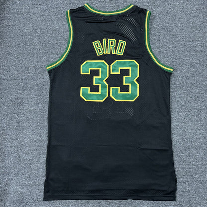 Men's Boston Celtics Larry Bird #33 Black 1985/86 Hardwood Classics Swingman Jerseys
