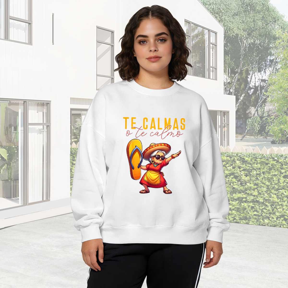 Kawaii Cloud Music Note Cartoon Crewneck Sweatshirt | Cute Soft Aesthetic Pullover