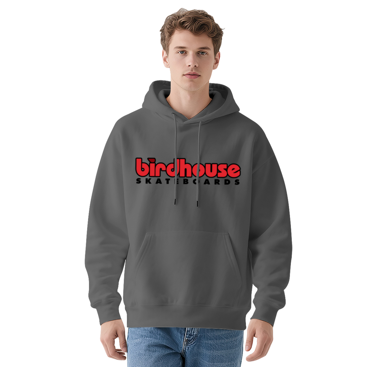 Classic Birdhouse Skateboards Logo Hoodie, Light Street Comfort