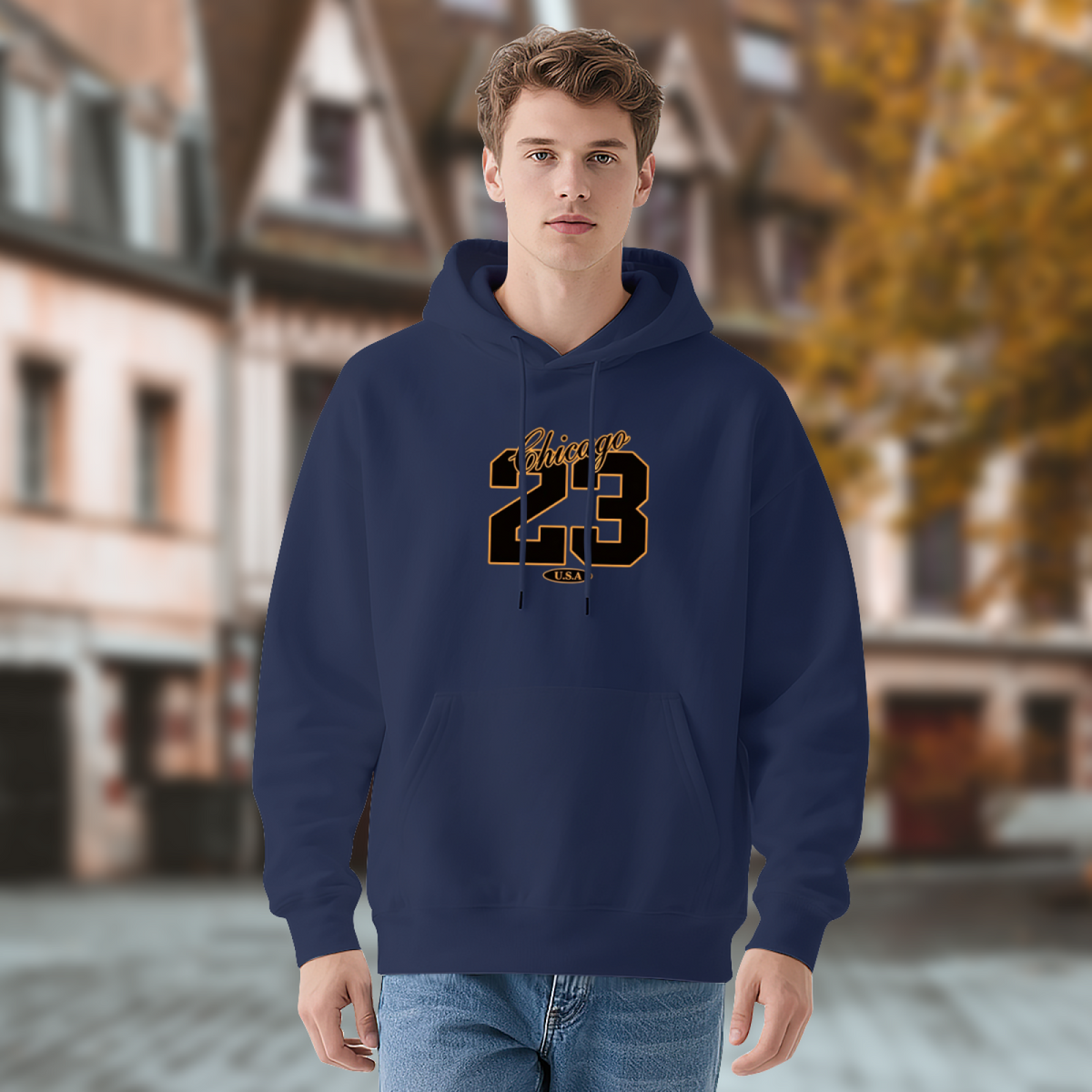 Chicago 23 Number Retro Sport Style Hoodie