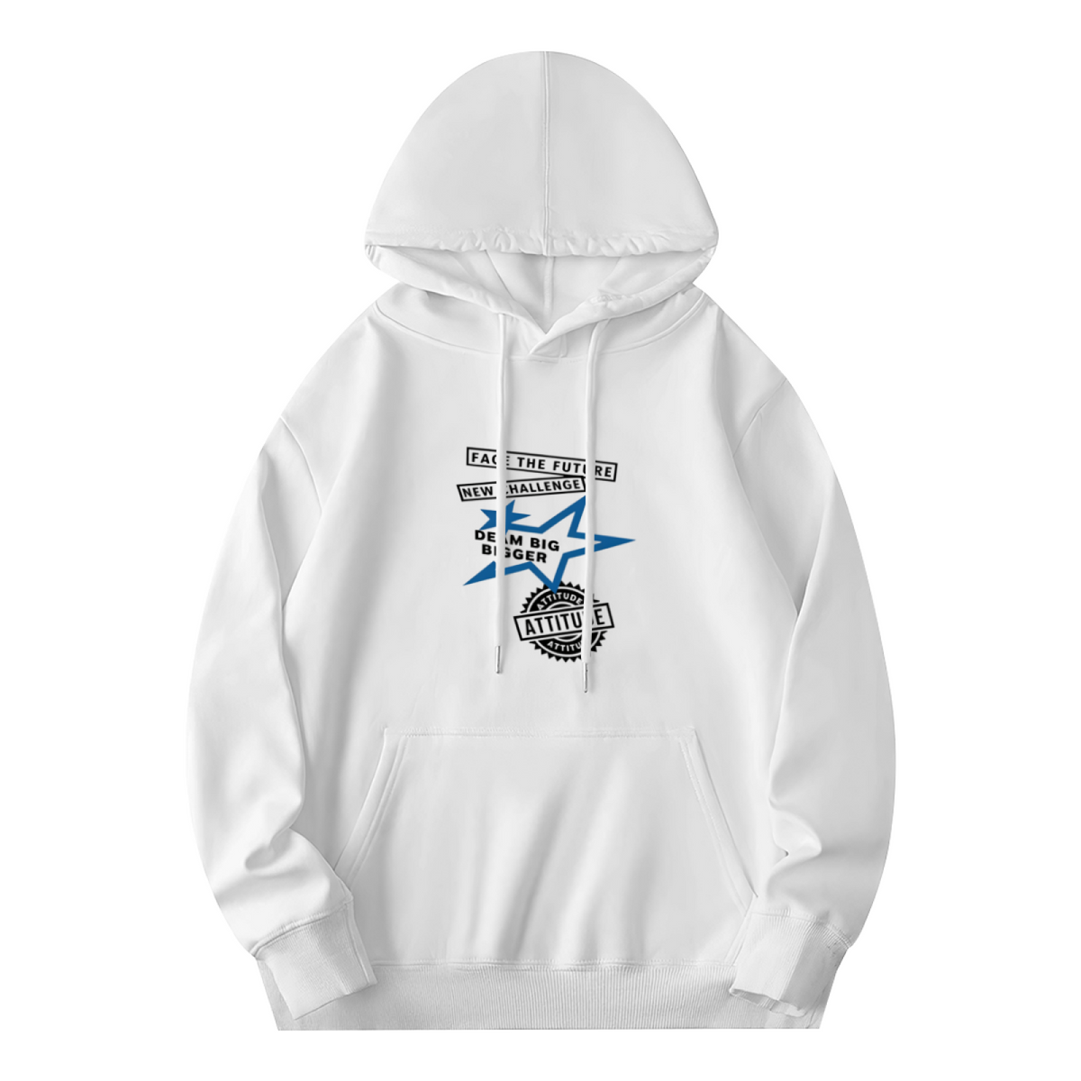 Ambition Star Badge Motivational Street Hoodie