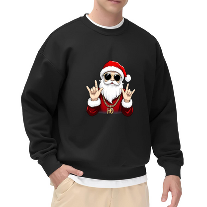 Hip Hop Cool Santa Claus Christmas Crewneck Sweatshirt