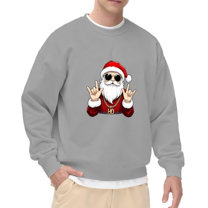 Hip Hop Cool Santa Claus Christmas Crewneck Sweatshirt