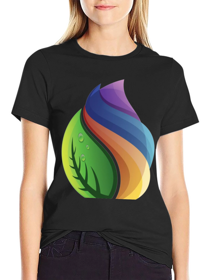 Nature Spectrum Graphic Tee - Soft Black Cotton