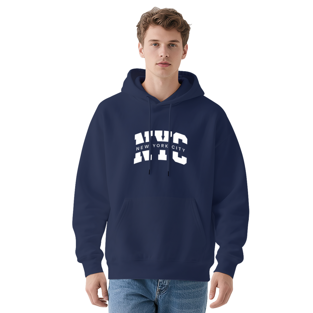 Retro NYC New York City Block Letter Hoodie
