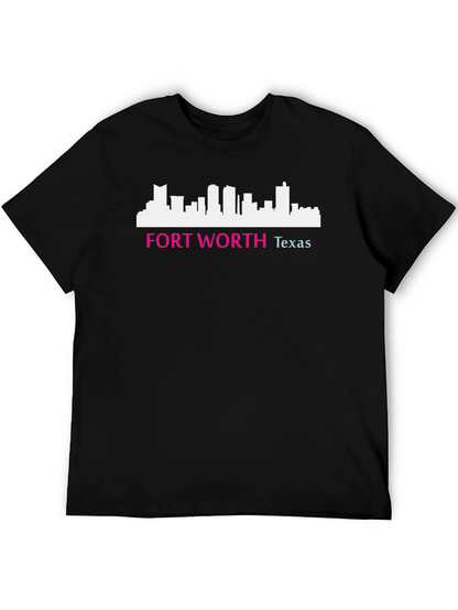 Fort Worth Texas Skyline Graphic Tee