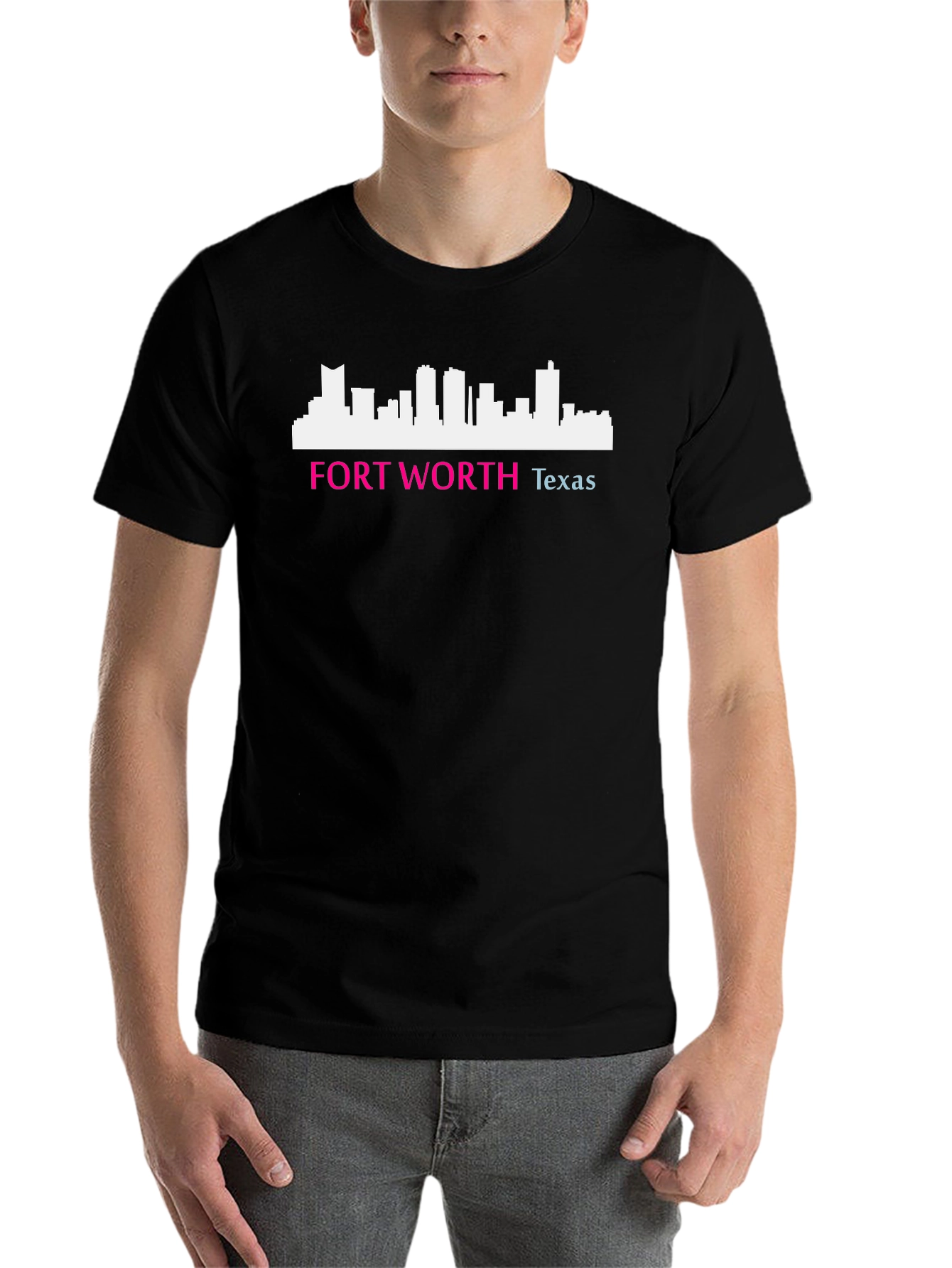 Fort Worth Texas Skyline Graphic Tee