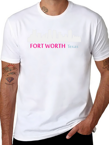 Fort Worth Texas Skyline Graphic Tee