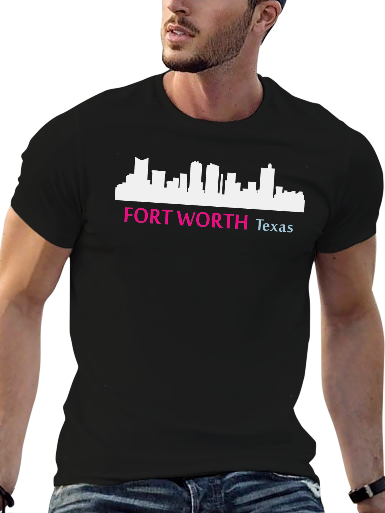 Fort Worth Texas Skyline Graphic Tee