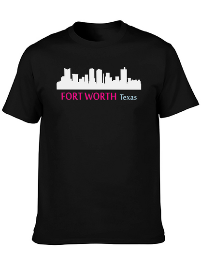 Fort Worth Texas Skyline Graphic Tee