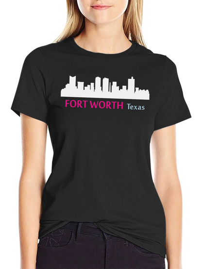 Fort Worth Texas Skyline Graphic Tee