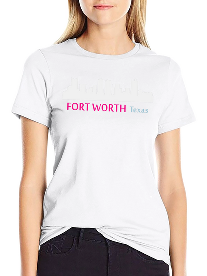 Fort Worth Texas Skyline Graphic Tee